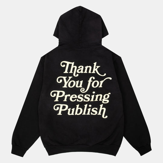 Press Publish Off-Black Hoodie